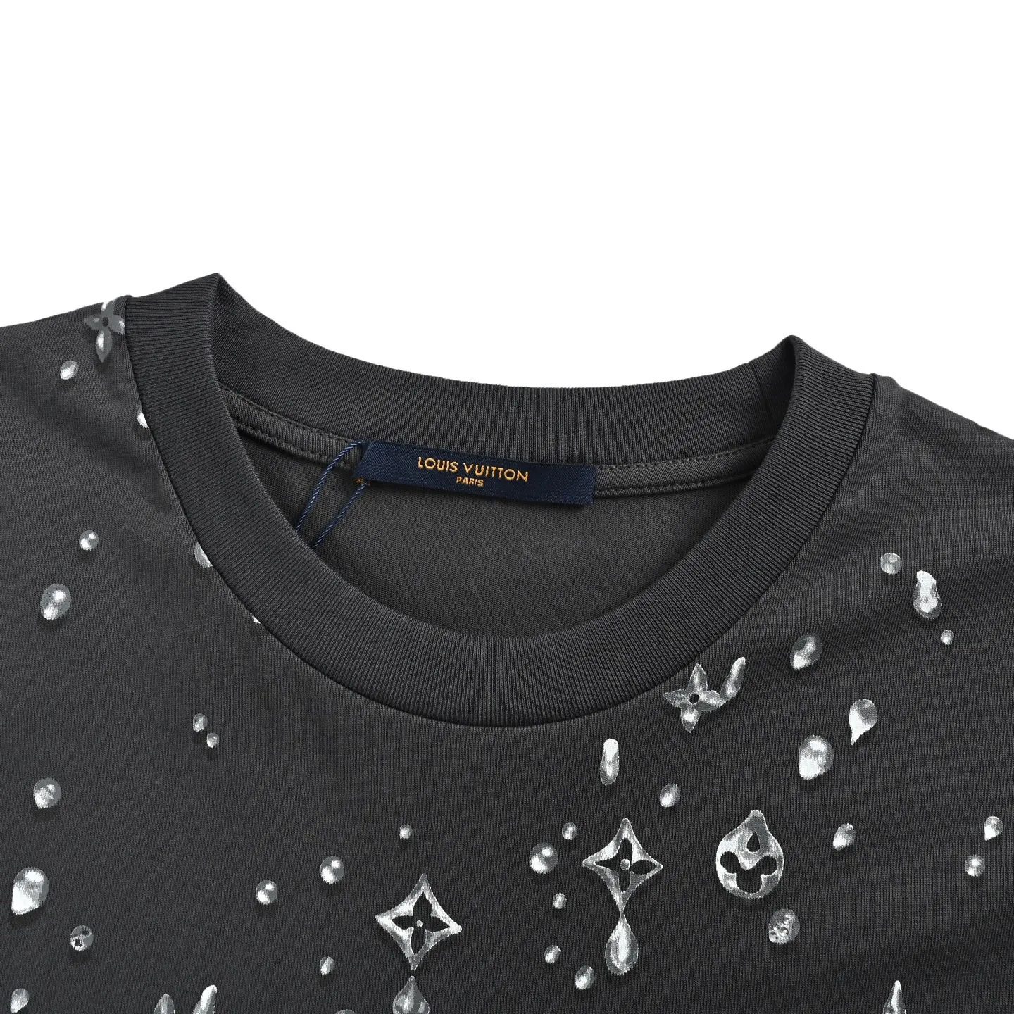 Louis Vuitton/Louis Vuitton 26ss water drop presbyopic letter print short sleeves